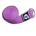 Yoga Strap Best for Stretching - 6 Colors Instructional Video - Durable Cotton with Metal D-Ring - by FitLifestyleCo