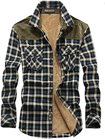 Mens Long Sleeve Sherpa Lined Shirt 