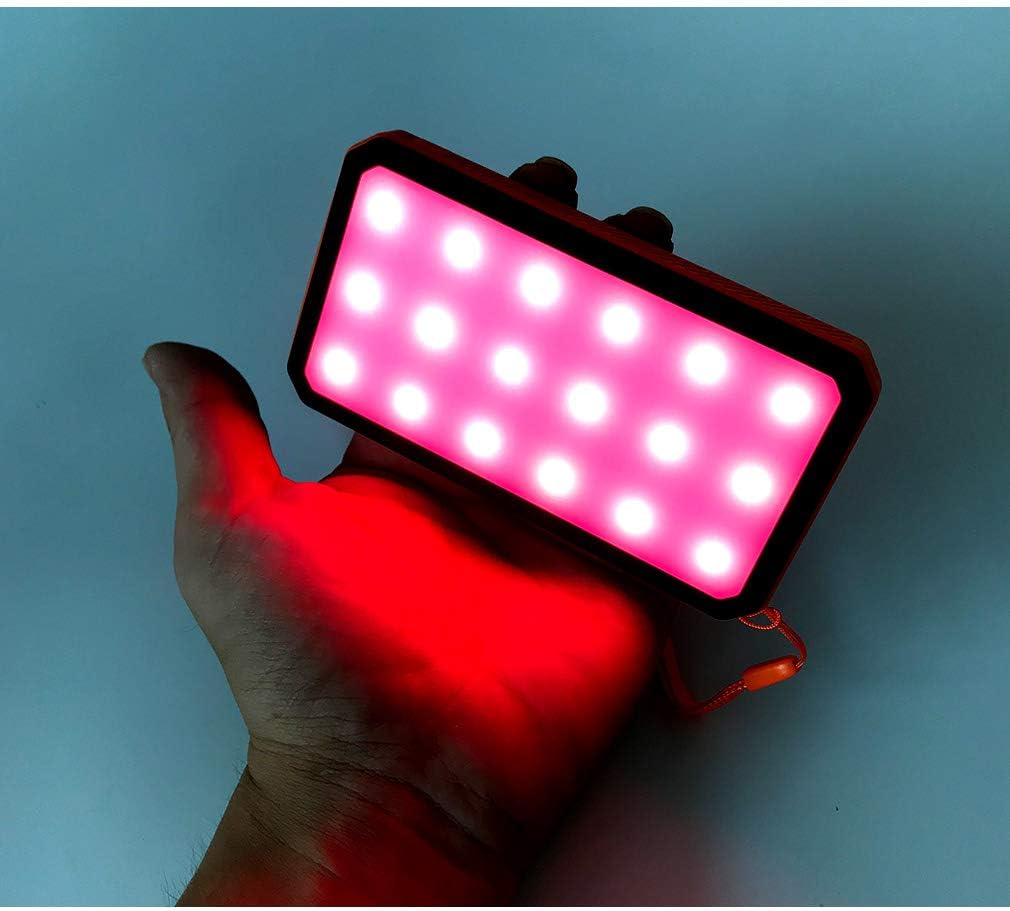 Infrared Heating Lamp Red Light Therapy Portable Rechargeable for Reduces Joint Pain, Swelling, and Stiffness, Improve Muscle Recovery During Exercise (Orange)