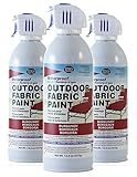 Simply Spray Outdoor Waterproof Fabric Spray Paint 13.3 Oz. Can 3 Pack Burgundy