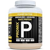Performance Whey Protein Powder Concentrate - PROMIX Standard 100 Percent All Natural Grass Fed &amp; Undenatured -Fitness Nutrition Shakes &amp; Energy Smoothie Bowls:Peanut Butter 1 lb Bulk