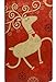 K-Kraft Vintage Prints Christmas Kraft Wrapping Paper Sets - 112.5 Square feet per Set (Mistletoe-Reindeer-SodaShoppe)