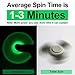 LYNEC Fidget Spinner, Hand Spinner Bearing with Luminous Fluorescent Light Glow In The Dark, Ultra Durable High Speed for ADD, ADHD Anxiety Autism Boredom Stress Focus
