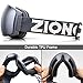 ZIONOR X4 Ski Goggles Magnetic Lens - Snowboard Goggles for Men Women Adult - Snow Goggles Anti-fog UV Protection (VLT 8.59% Grey Frame Grey Revo Silver Lens)