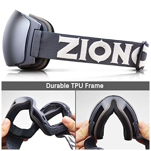 Zionor X4 Ski Snowboard Snow Goggles Dual Layers Lens Spherical