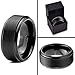 Tungsten Wedding Band Ring 10mm for Men Women Comfort Fit Black Beveled Edge Polished Brushed