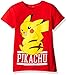 Pokemon Big Girls' Pikachu Pose Tee M(8/10) Red