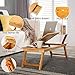 Laptop Desk, NNEWVANTE Bamboo Laptop Table Adjustable Lap Tray Bed Serving Tray Breakfast Table Foldable Coffee Tea Table 5 Tilting Top Angles 2 Latches Prevent Leg Wobbling Large Size 27.95″ x 13.8″thumb 4