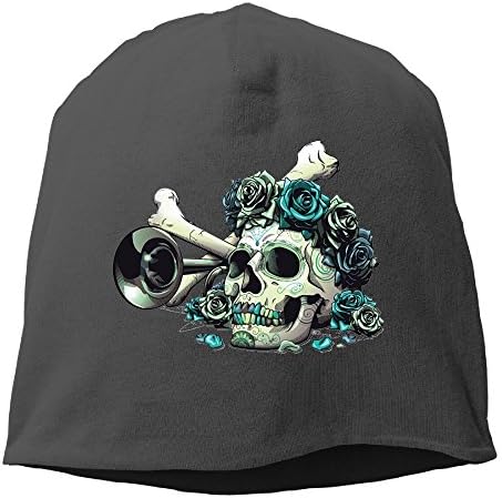 TBBCO Brass And Bone Beanie Hats Knit Skull Caps Winter Beanies For Men WomenBlack