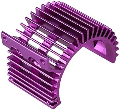 Mxfans N10027 Purple Aluminum Alloy Motor heatsink with Fan Side for RC 1:10 Car 540 550 Motor Heat sink