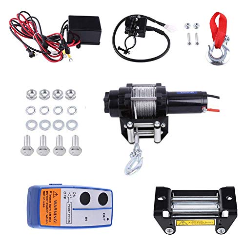 Seilwinde mit kabelloser Fernbedienung 12 V Handseilwinde ElektrischFlaschenzug 1818 kg – Bild 6