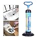 Samshow - Toilet Plunger Powerful Manual Multi Drain Plunger Suitable for Bathtubs,Toilets, Showers (Blue)