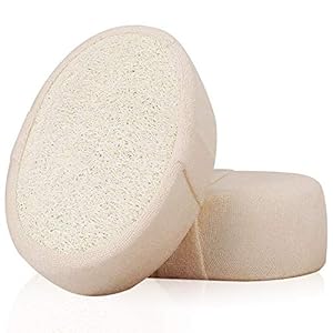 Natural Loofahs Sponge, 2Pcs Soft Exfoliating Bathing Shower Loofah Scrubber Brush for Men and Women for Hot Spring Bath…