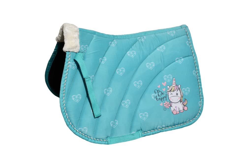 Rhinegold Unicorn Saddle Pad - Shetland - Aqua