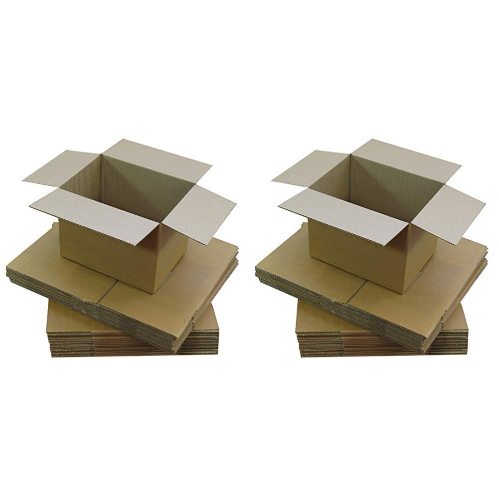 Triplast 203 x 152 x 102mm Small Single Wall 8x6x4" Shipping Mailing Postal Gift Cuboid Cardboard Boxes (Pack of 25) &229 x 152 x 152mm Small Single Wall 9x6x6"