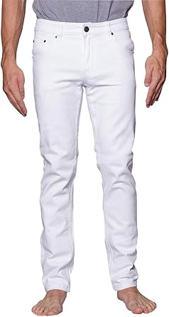mens white denim jeans