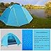 WEANAS Professional Backpacking Tent 2 3 4 Person 3 Season Weatherproof Double Layer Large Space Aluminum Rod for Outdoor Family Camping Hunting Hiking Adventure Travel (Extra Size Azure, 3-4 Person)