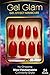 KISS GOLD FINGER GEL GLAM MANICURE GLUE ON OVAL 24 NAILS-GFC05 RED