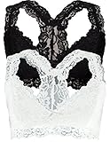 2 Pack Caramel Cantina Lined Lace Racerback Bralette