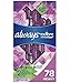 Always Radiant Feminine Pads for Women, Size 2, 78 Count, Heavy Flow Absorbency, with Flexfoam Wings, Light Clean Scent, 26 Count, Pack of 3 - 78  Count Total) primary