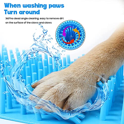 Dog Paw Cleaner, Portable Dog Foot Cleaner, Dog Scrubber for Bath, 2 In