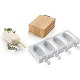 Silikomart Silicone Easy Cream Mini Ice Cream Bar Mold Set, Classic