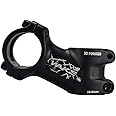 Stem 31.8 Stem 60mm 25 Degree Wake Mountain Bike Stem Short Handlebar Stem for Most Bicycle, Road Bike, MTN, BMX, Fixie Gear, Cycling (Aluminum Alloy, Black)