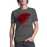 Game of Thrones The North Remembers Mens Charcoal Heather T-shirt L