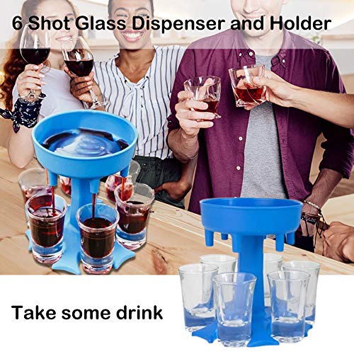 2 Shot+Glass+Dispenser+Holder+Cocktail