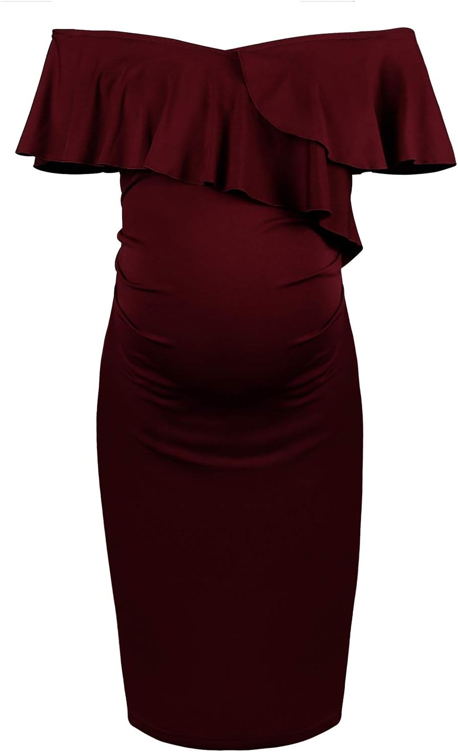 Dance Fairy Molliya Maternity Long Dress Women Ruffle Stretchy Sleeveless Maxi Dress