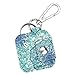 Fintie Case for Tile Mate/Tile Pro/Tile Sport/Tile Style/Cube Pro Key Finder, Vegan Leather Protective Cover for 2020 2018 and All Generations Tile, Emerald Illusions