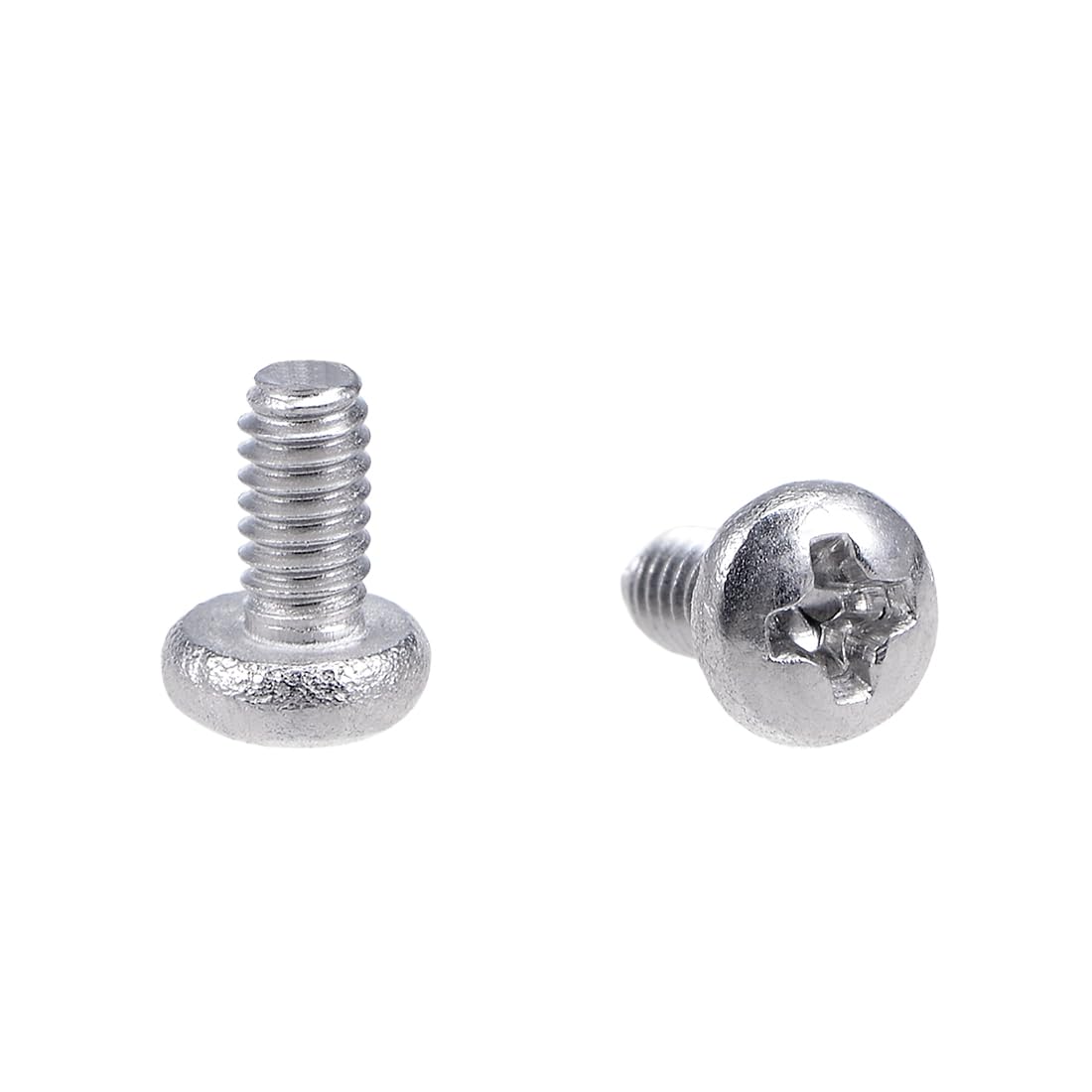 sourcing map M2x4mm Machine Screws Pan Phillips Cross Head Screw 304 Stainless Steel Fasteners Bolts 30Pcs