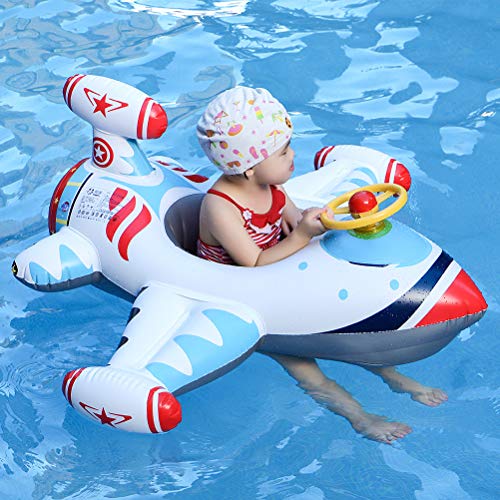 Free Swimming Baby Inflatable Airplane Swimming Float Baby Floaties