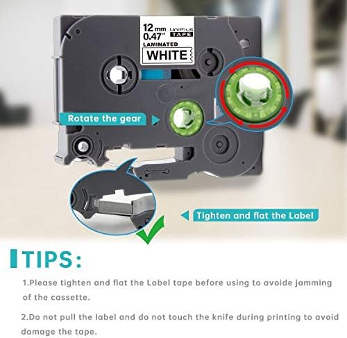 UniPlus Compatible 9mm Label Tape Replacement for Brother P-Touch Tze221 Tze-221 Laminated Work with Brother H101C PT-1000 PT-H105 PT-H107 PT-D200 PT-E100 PT-H75 PT-P300BT - Image 5