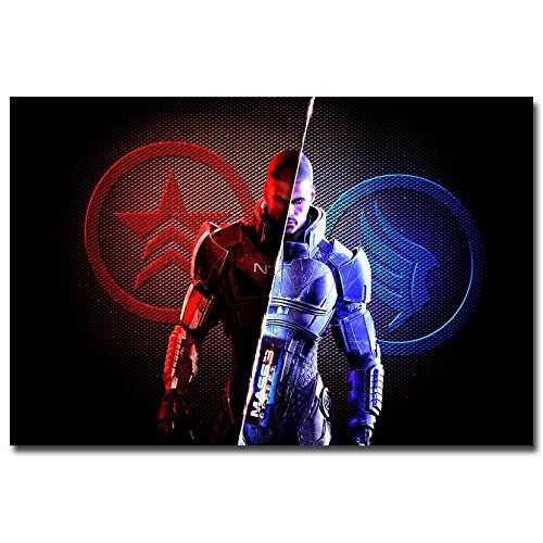 Stylish Custom Mass Effect 2 3 4 Shooting Action Game Art Canvas Poster Print Wall Pictures For Bedroom Living Room Decor6