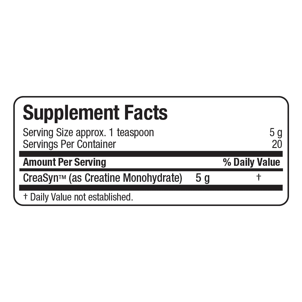 ALLMAX Essentials - Creatine Monohydrate, Micronized Creatine Powder for Strength and Muscle Recovery, Gluten Free & Fast Absorbing 100g - 20 Servings