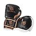 Sanabul Essential Gel Boxing Gloves for Men & Women, Kickboxing MMA, Muay Thai Gloves and Heavy Bag Training Punching & Sparring, Black/Copper 10 oz