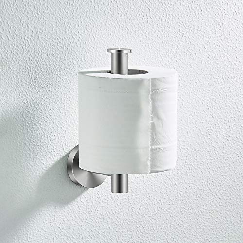 Brushed Nickel Toilet Paper Roll Holder for Bathroom Toilet Tissue
