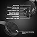 Active Noise Cancelling Headphones, Ifecco Stereo Bluetooth Headphones with Mic HiFi Over-Ear Headsets Support Volume Control 3.5mm Jack and Bluetooth Devices (Upgrade ANC)