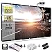 Mdbebbron 120 inch Projection Screen 16:9 HD Foldable Anti-crease Portable Projector Movies Screen for Home Theater Outdoor Indoor Support Double Sided Projection primary