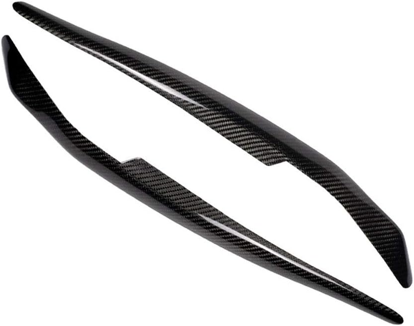 Pigup 1 Pair Carbon Fiber Eyebrow Eyelid Cover Sticker Replacement for Mitsubishi Lancer EVO 2008-2014