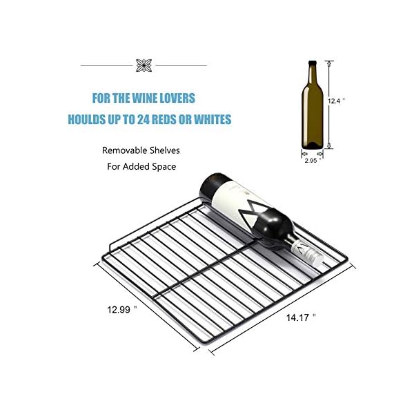 24-Bottle-Wine-Cooler-Quiet-Operation-Compressor-Wine-Cellar-Freestanding-Counter-Top-Wine-Chiller-Cabinet-Refrigerator-and-Touch-Panel-Digital-Temperature-Display