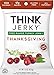 Think Jerky - Turkey Jerky, 100% Free-Range, Healthy Low-Calorie Snack, Low Carb Snack, Thanksgiving, 7.5 Oz (Pack of 5)