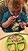 Divided Toddler Silicone Stacking Plates- Unbreakable Kid Dishes-Reusable-Microwave Set-Easy to Clean Dishwasher Safe-FDA Food Grade for Babies to Teens-Snacks Approved