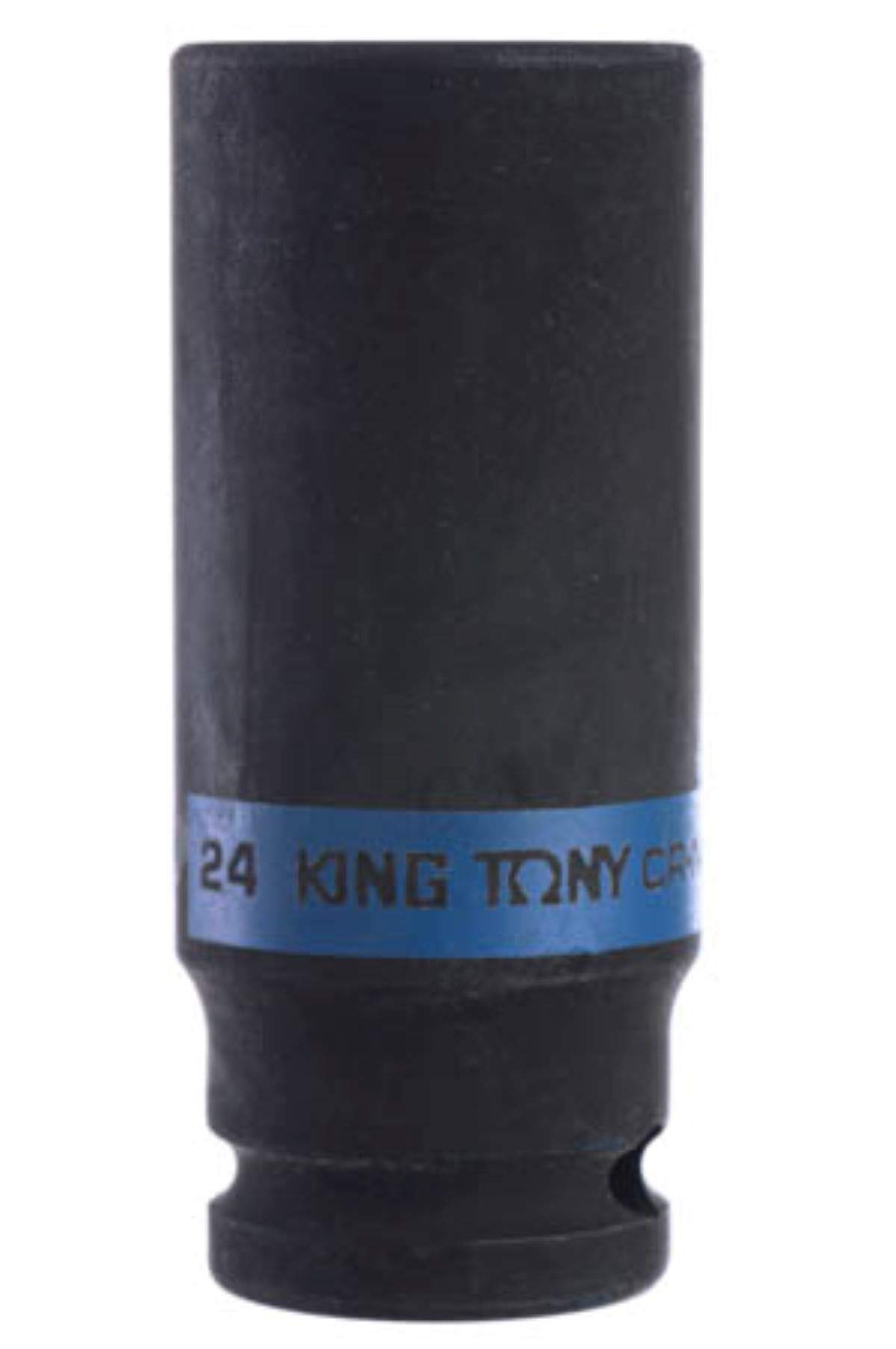 KING TONY 443024M Socket De Impacto Long 1/2" Bi-Hexagonal 24mm for DIYers & Professionals, Ideal for Repair and Installation tasks, 24mm