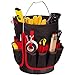 NoCry Heavy Duty Bucket Organizer - with 35 Pockets, 5 Tool Loops, and Tape Hook/Strap. Fits a Standard Five and Three Gallon Bucket