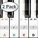 Mutsrd Piano Stickers for Keys - for 49/61/76/88 Key Keyboards -Transparent and Removable with Free Sheet of Replacement Stickers