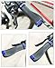 TOPCABIN Ergonomic Design Bicycle Handlebar Grips Widen Holding Surface (blue)