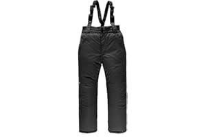 Kids Ski Pants with Detachable 𝗕𝗶𝗯s Boys Girls Insulated Snow Pants Waterproof Suspender Ski Overalls Trousers Snowpants