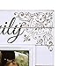 Malden International Designs Sun Washed Words Family Distressed Cream Picture Frame, 4x6, Cream
